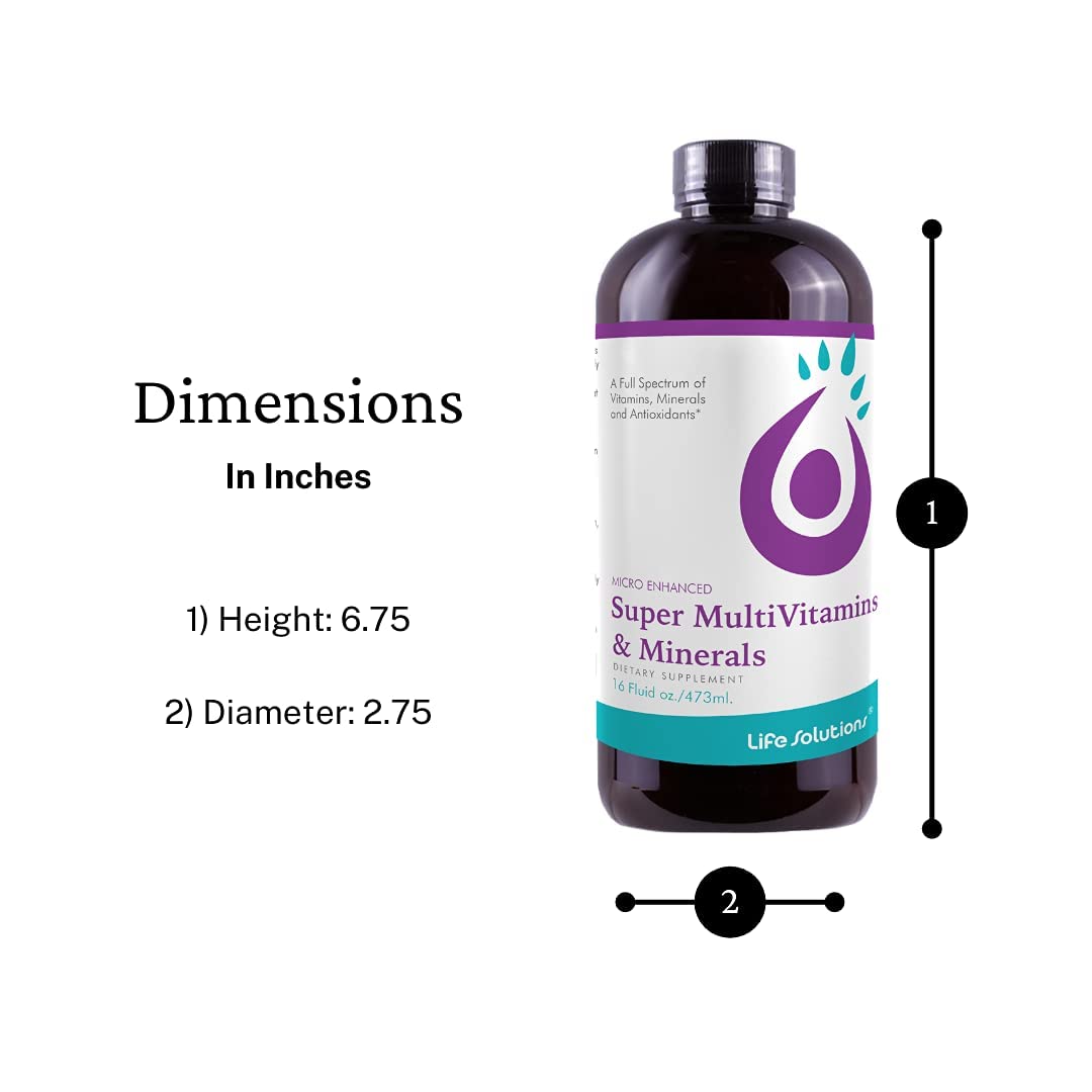 Life Solutions Liquid Super Multivitamin and Minerals - 16 fl oz - image 2
