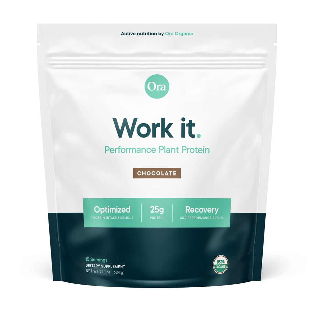 Ora Organic Work It Plant-Based Protein Powder - 15 Servings