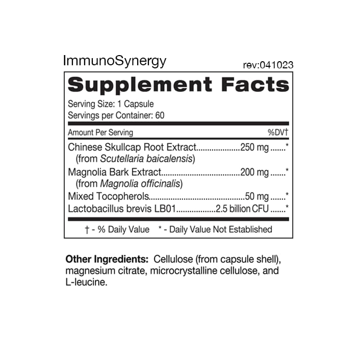 D'Adamo Personalized Nutrition ImmunoSynergy - 60 Capsules - image 2