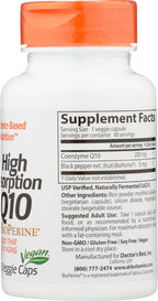 Doctor's Best High Absorption CoQ10 - 200 mg, 60 Vegetarian Capsules - image 4