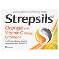 Strepsils Orange with Vitamin C Lozenges - 6 x 36 Count