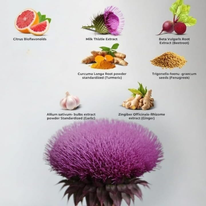 Generic Milk Thistle Extract 800 mg Liver Support - 60 Vegetarian Tablets - image 4
