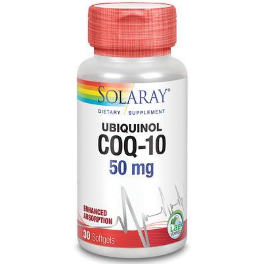 SOLARAY CoQ10 Ubiquinol 50mg - 30 Softgels