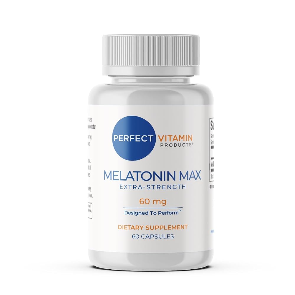 Perfect Vitamin Products Melatonin 60mg Sleep Aid - 60 Capsules