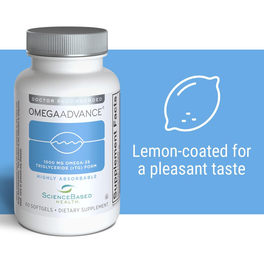 ScienceBased Health OmegaAdvance Omega-3 Fish Oil with Lutein - 60 Softgels - image 5