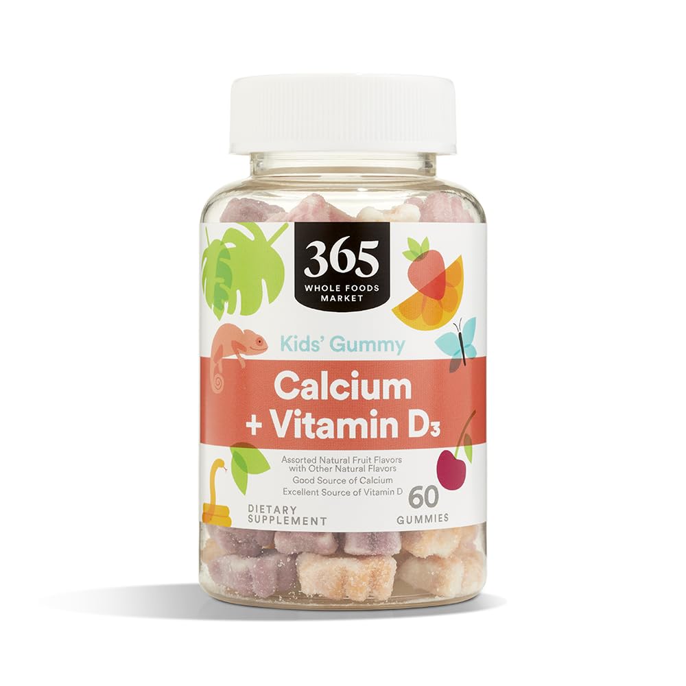 365 by Whole Foods Market Calcium & Vitamin D3 Kids' Gummies - 60 Count