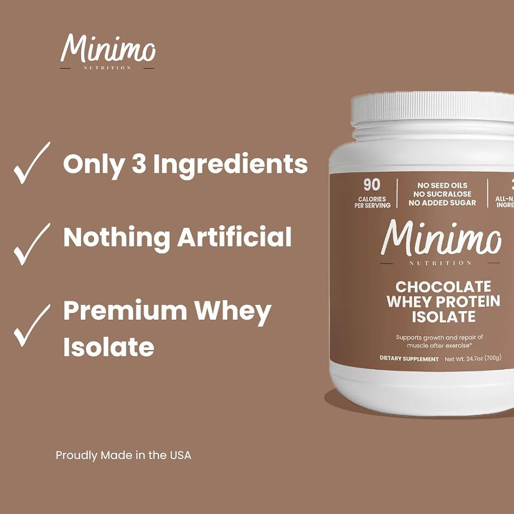 Minimo Nutrition Whey Isolate Protein Powder