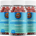FUCOIDAN FORCE Organic KSM-66 Ashwagandha Gummies - 180 Count