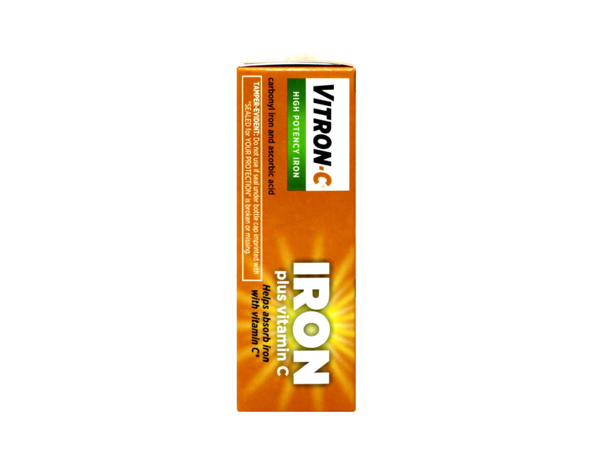 Vitron-C High Potency Iron Plus Vitamin C - 60 Tablets - image 5