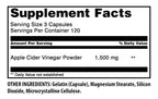 Amazing Nutrition Apple Cider Vinegar 1500 mg - 360 Capsules - image 2