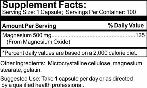 Time Laboratories Magnesium 100 mg - 100 Capsules - image 3