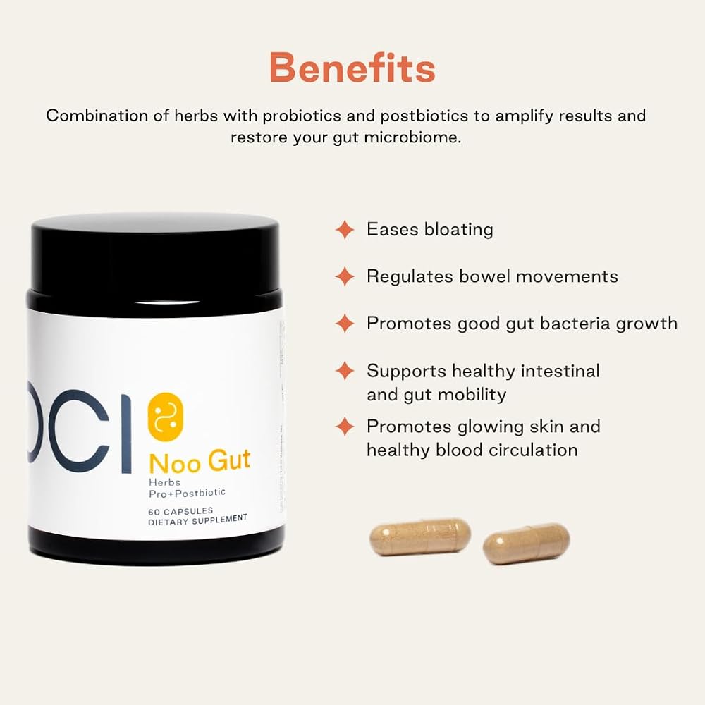 NOOCI Noo Gut 3-in-1 Gut Health Supplement - 60 Vegan Capsules - image 2
