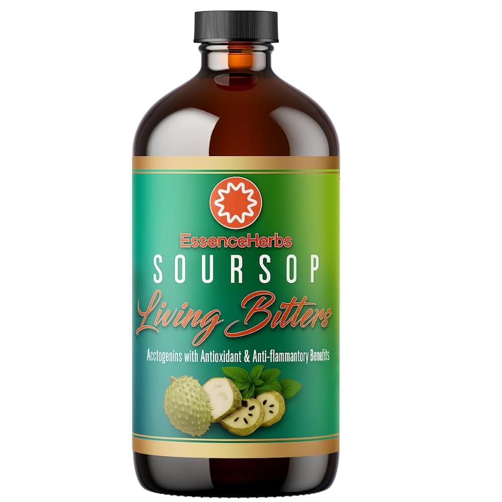 Essence Herbs Soursop Bitters Liquid Digestive Support - 16 fl oz