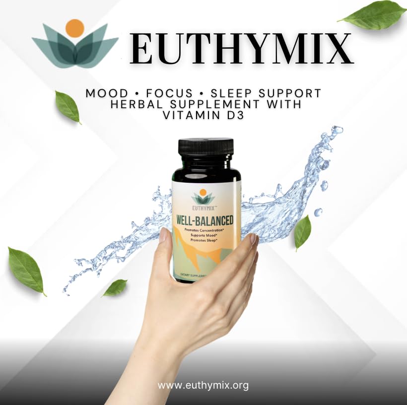 Euthymix Well-Balanced Stress & Mood Support - 60 Capsules - image 8