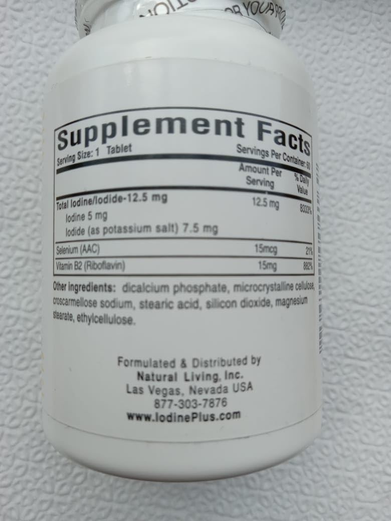 Natural Living Iodine Plus 2 Supplement - 300 Tablets (5 x 60) - image 3