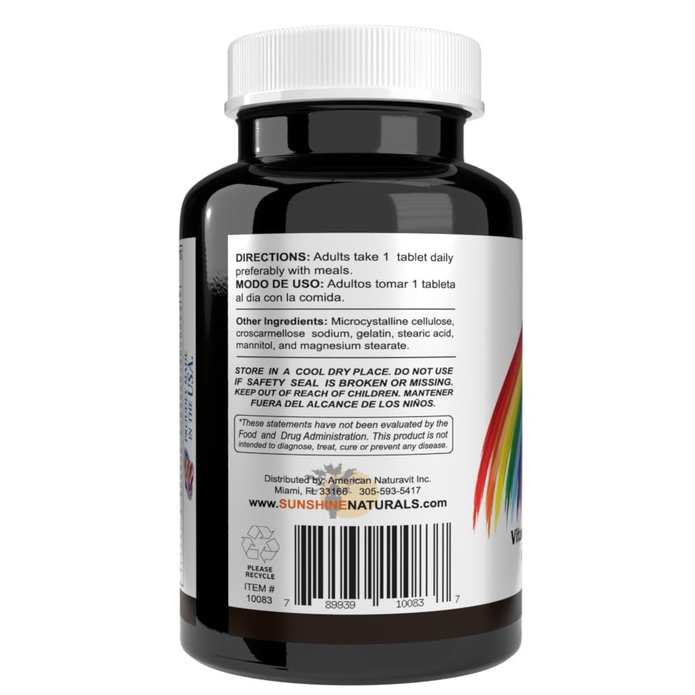 Sunshine Naturals Complete Vitamin Complex - 200 Tablets - image 3