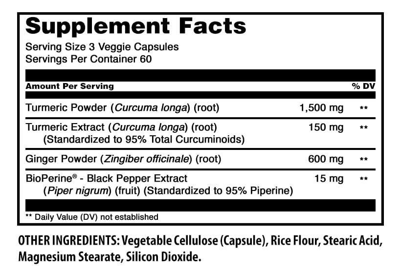 Amazing Nutrition Turmeric Curcumin & Ginger with BioPerine - image 2