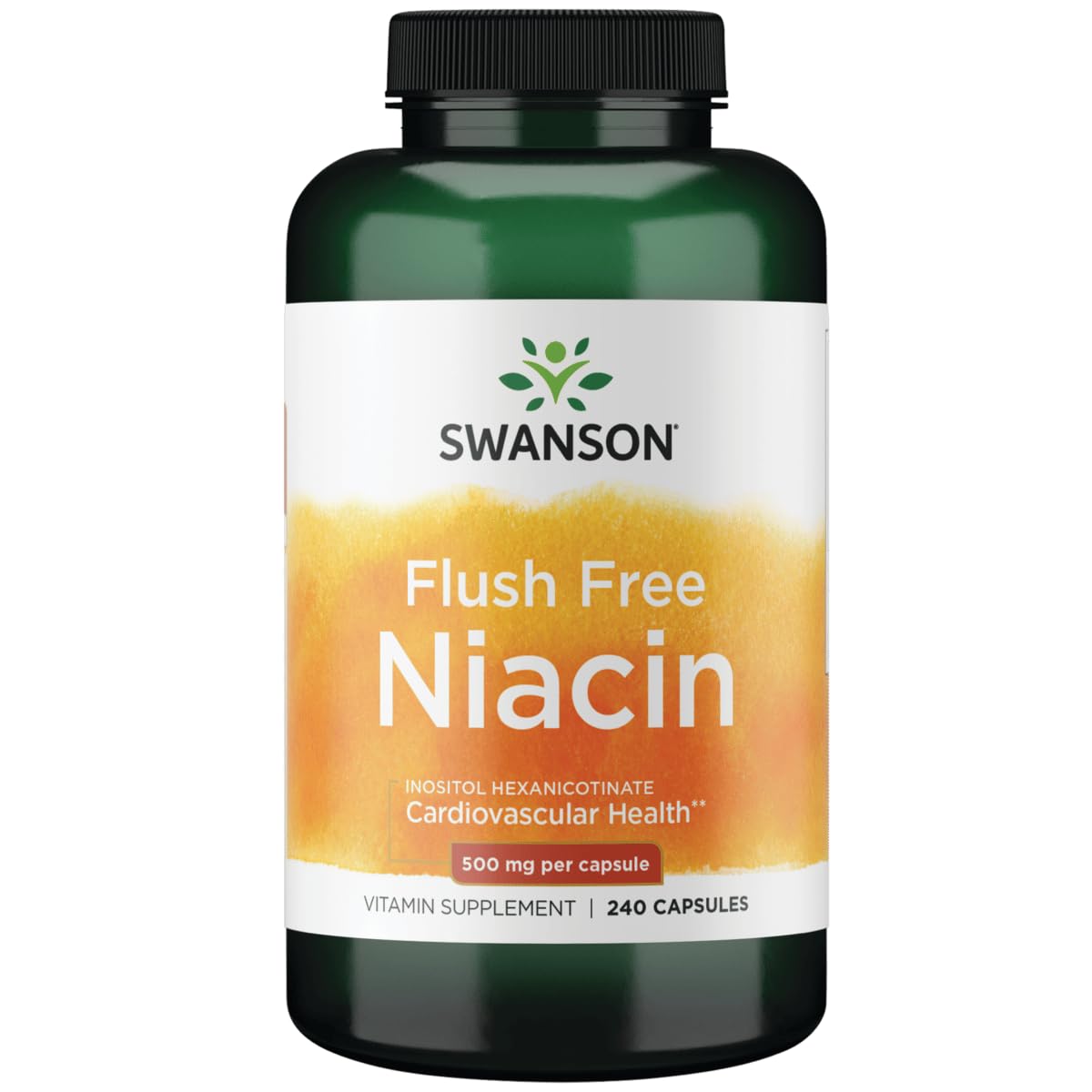 Swanson Flush Free Niacin 500 mg - 240 Capsules