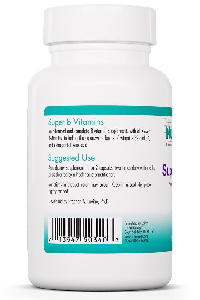Allergy Research Group Super B Vitamins Complex - 120 Capsules - image 3