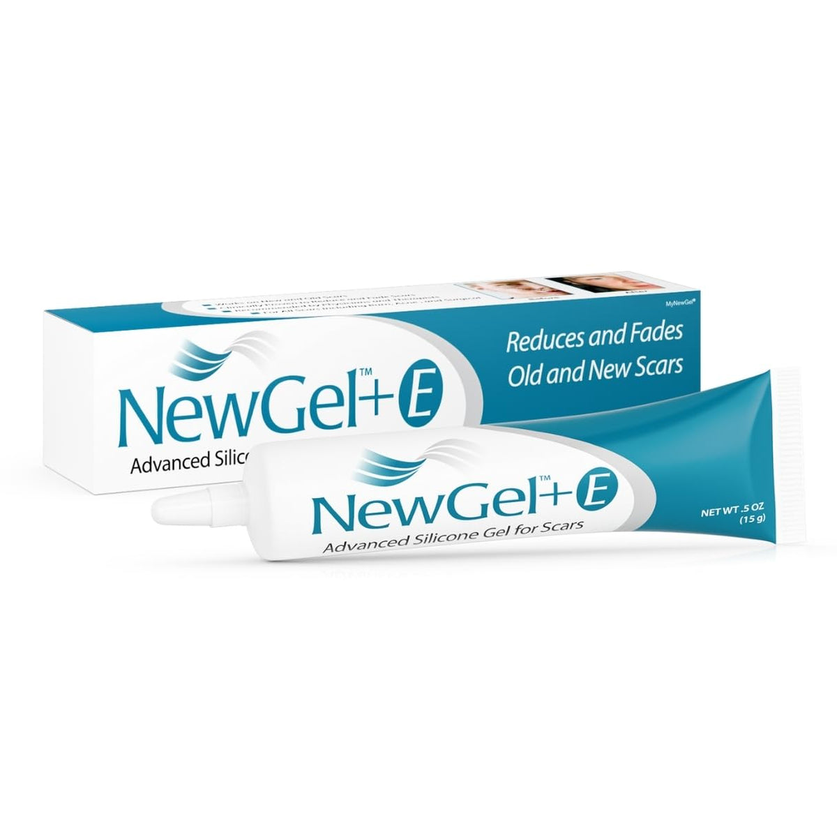 MyNewGel NewGel+ Medical-Grade Silicone Scar Gel with Vitamin E - 0.5 oz