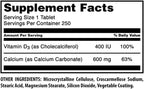 Amazing Nutrition Calcium with Vitamin D3 Supplement - 500 Tablets - image 2