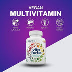 VitaMed Vita Forte Vegan Multivitamin with Probiotics - 180 Tablets - image 2