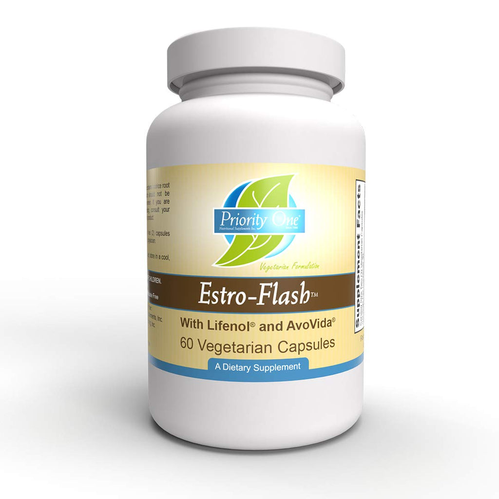 Priority One Estro Flash Vegetarian Capsules - 60 Count