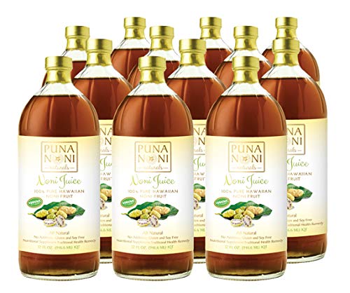 Puna Noni Naturals - 100% Pure Hawaiian Noni Juice 32oz - Glass Bottle - image 3