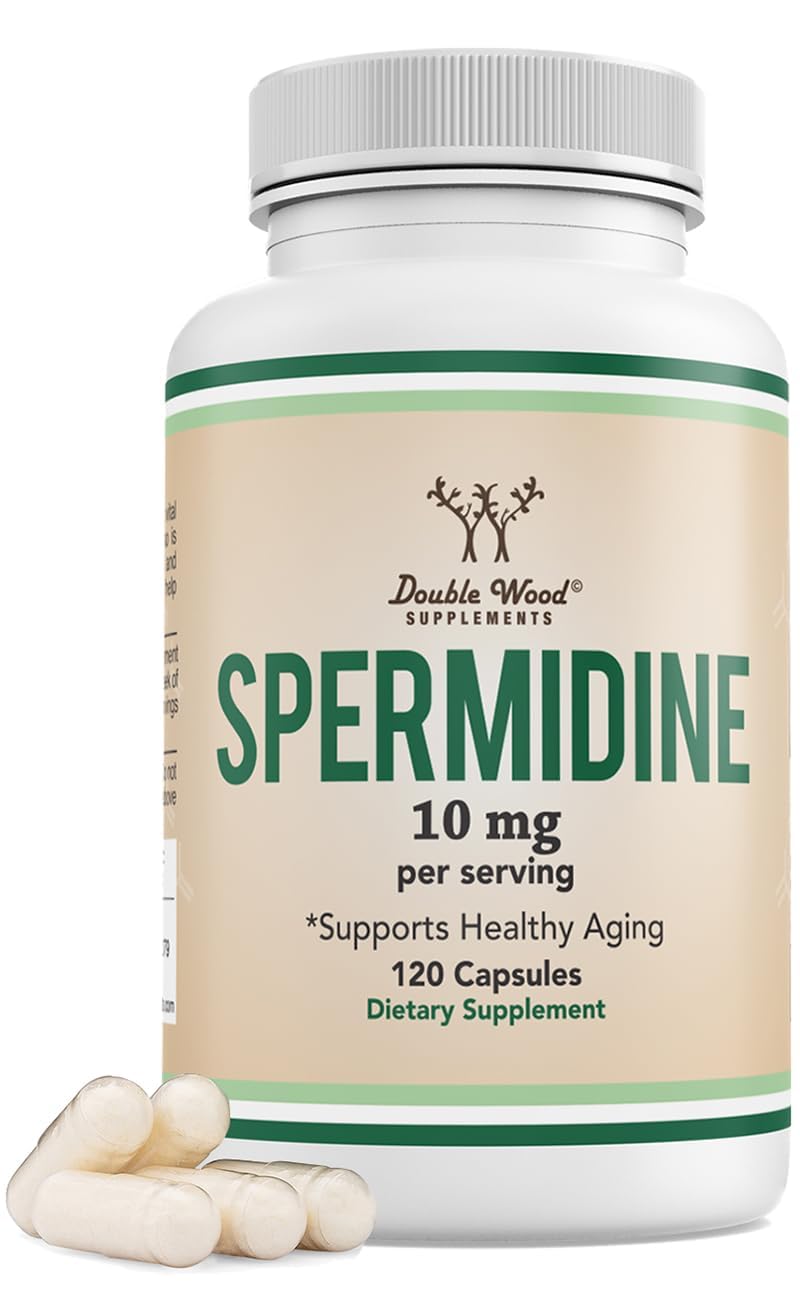 Double Wood Supplements Spermidine 10mg Extra Strength - 120 Capsules
