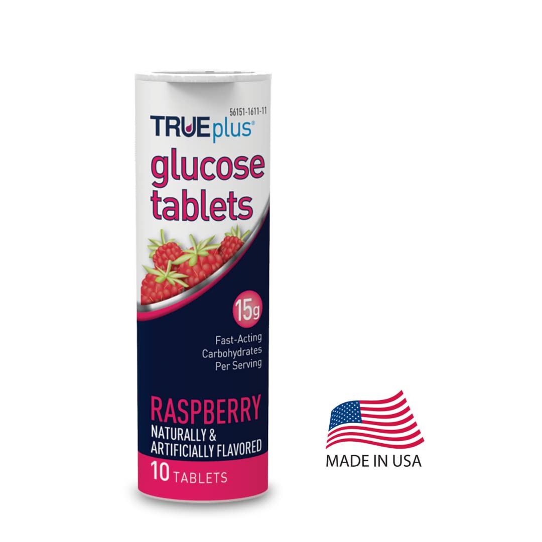 TRUEplus Glucose Tablets Raspberry Flavor - 10ct Tube - image 7