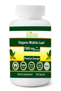 Biotech Nutritions Organic Mullein Leaf 1500 mg - 120 Vegetable Capsules