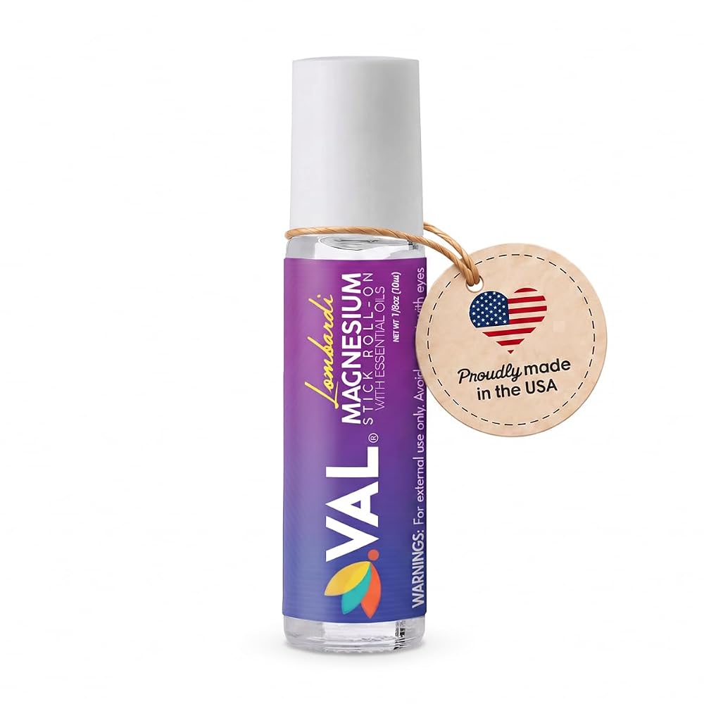 VAL Lombardi Magnesium Stick Roll-On with Peppermint - 10 ml