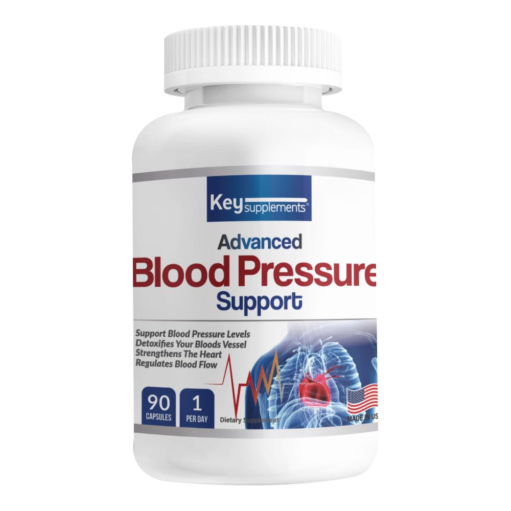Keysupplement Blood Pressure Support Cardiovascular Health - 90 Capsules
