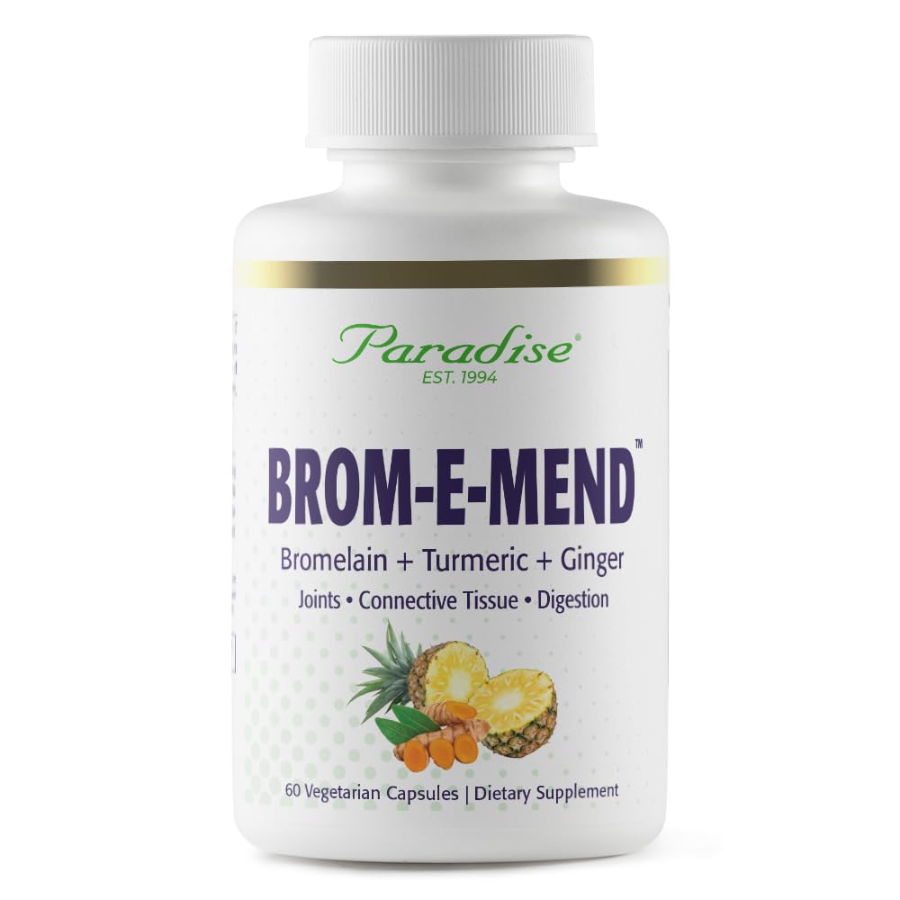Paradise Herbs Brom-E-Mend with Turmeric - 60 Capsules