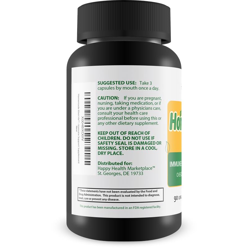Happy Health Marketplace Homemade Elixir HV Immune Support - 90 Capsules - image 3