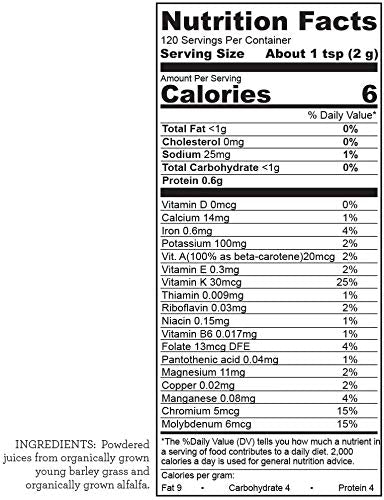 Hallelujah Diet Organic BarleyMax Barley Grass Powder - 8.5 oz - image 5