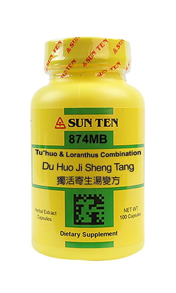 Sun Ten Du Huo Ji Sheng Tang Herbal Supplement - 100 Capsules