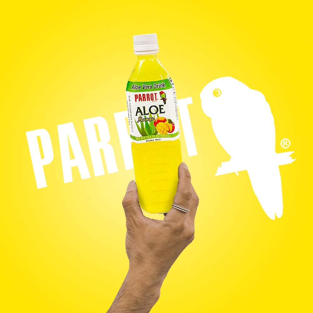 Parrot Brand Aloe Drink 16.9oz（Pack of 10）