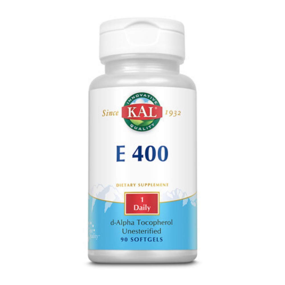 KAL E-400 D-Alpha Tocopherol 400 IU - 90 Softgels