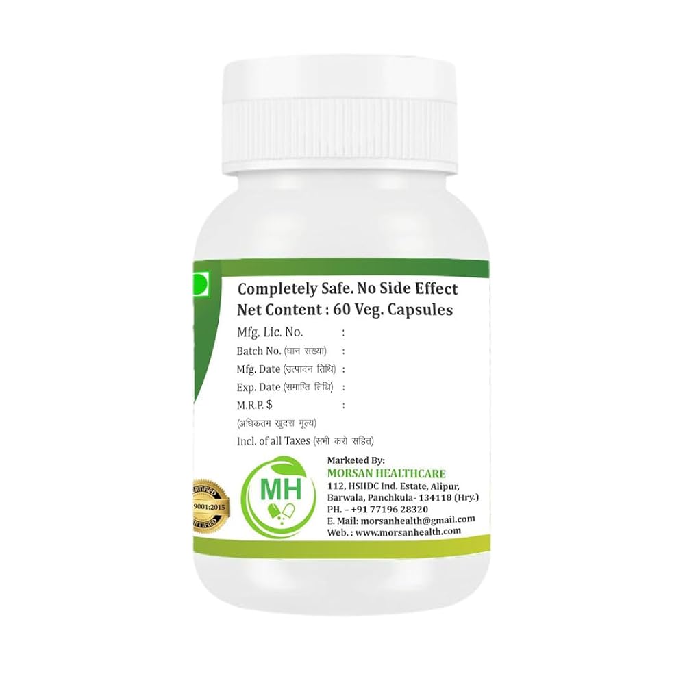 Morsan Healthcare Kutki Picrorhiza kurroa 500 mg - 60 Vegetarian Capsules - image 3