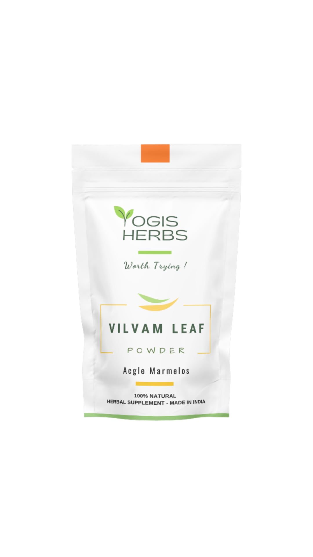YOGIS HERBS Vilvam Leaf Powder Bilva Digestive Wellness - 16 Ounce