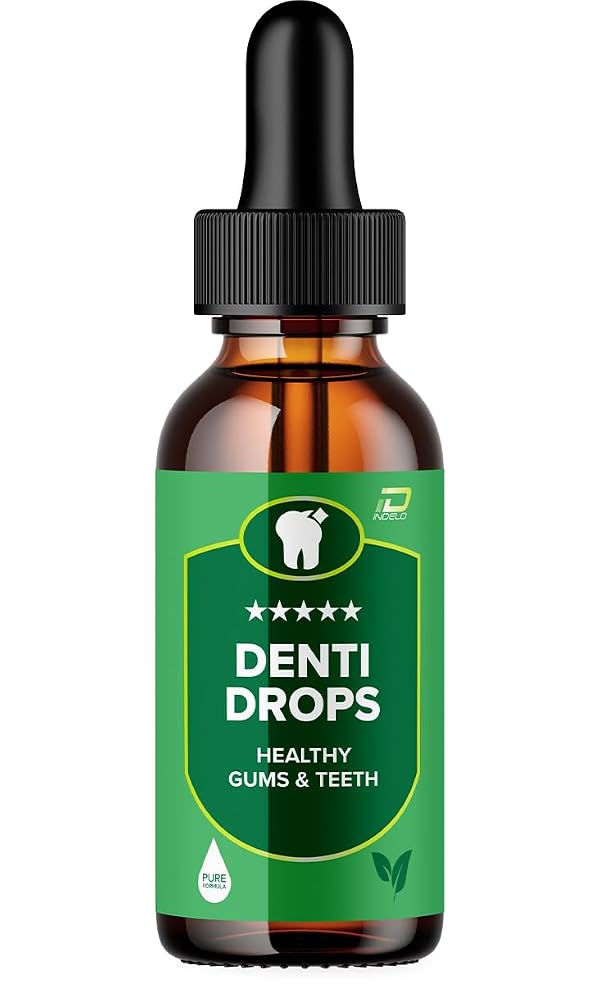 Indelo Denti Drops Pro Liquid Supplement for Teeth and Gums - 2 Fl Oz