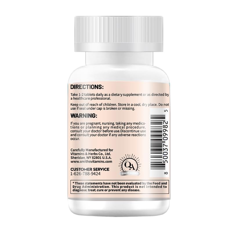 SMITH'S VITAMINS & HERBS Chiral Inositol Mixed Inositol Vitamin D3 - 60 Capsules - image 2