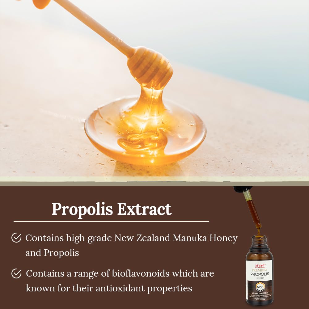HI WELL Premium Propolis MGO 830+ Extract - 30ml - image 3
