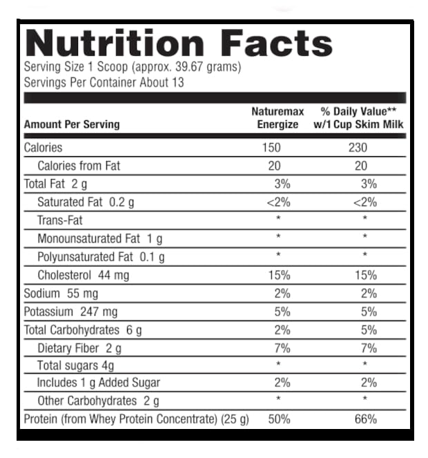 Maxi Health NatureMax Energize Whey Protein Powder Chocolate - 1.13 lb - image 2
