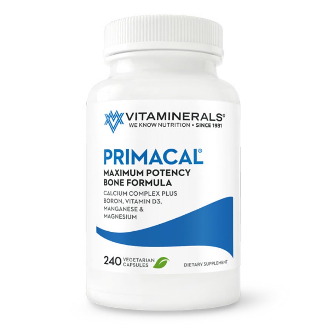 Vitaminerals 95 Primacal Bone Support Calcium Magnesium - 240 Capsules