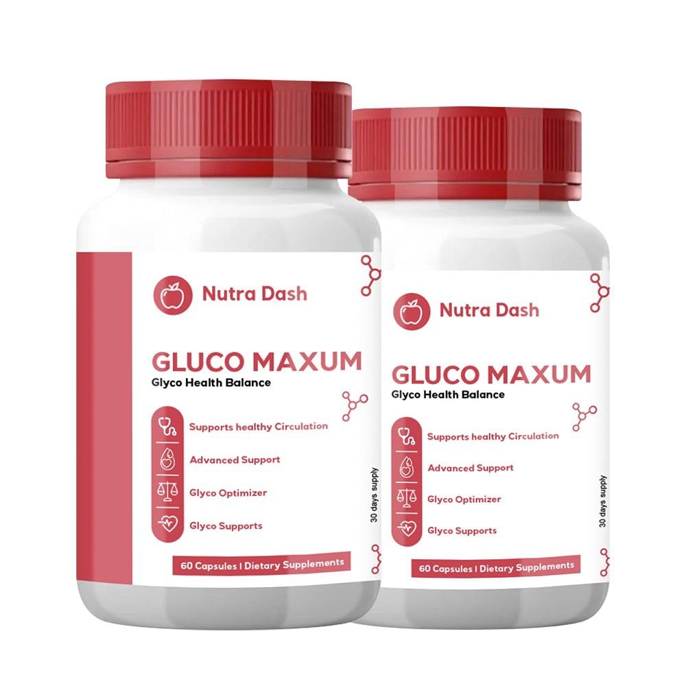nutradash Gluco Maxum Supplement - 120 Capsules
