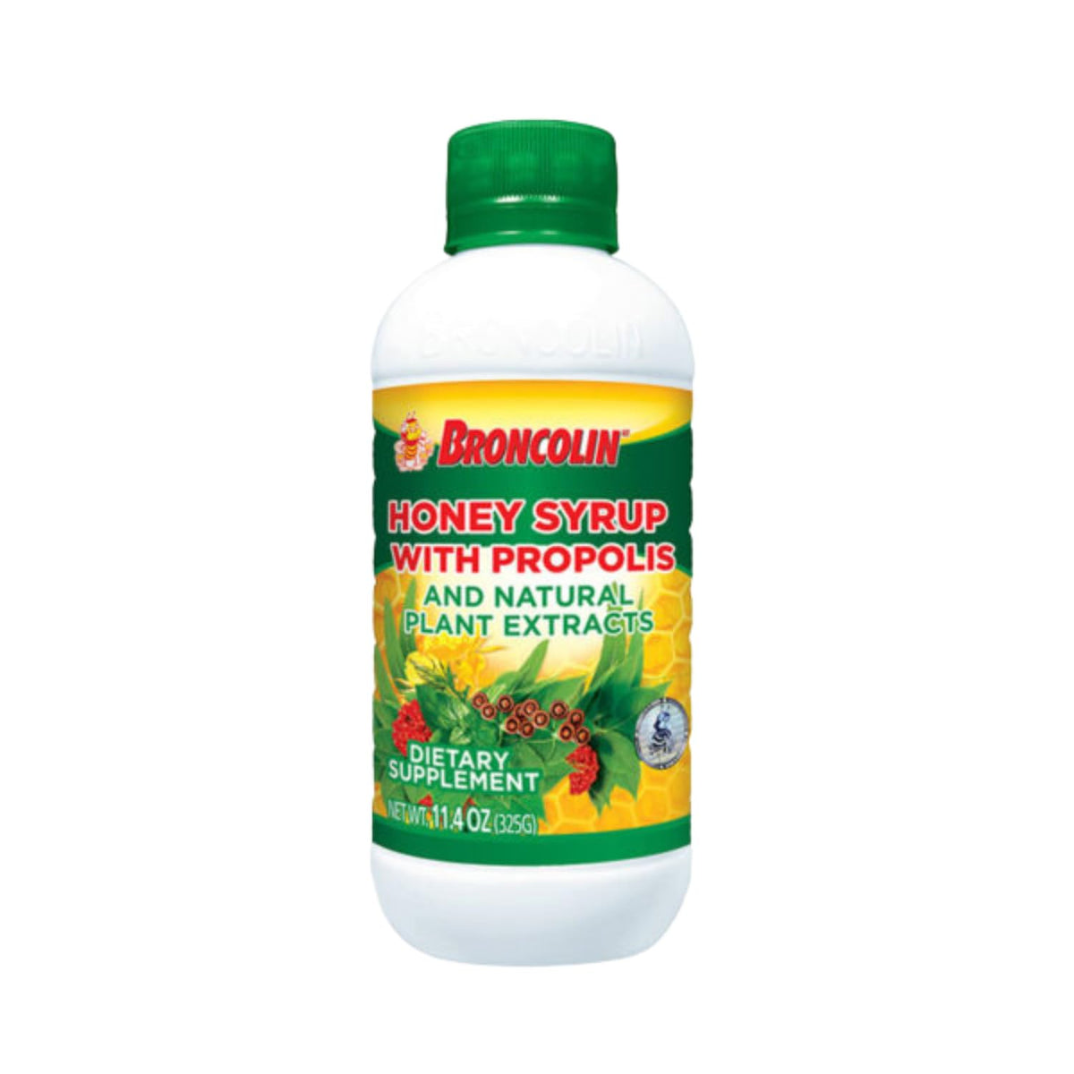 Broncolin Honey Syrup with Propolis & Elderberry - 11.4 Fl Oz