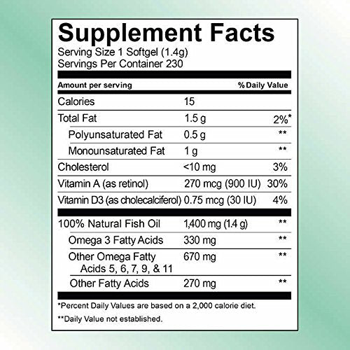 Kirkland Signature Wild Alaskan Fish Oil 1400 mg - 230 Softgels - image 3