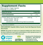 Herbal Secrets Turmeric Curcumin 1000 mg - 120 Vegetarian Capsules - image 4